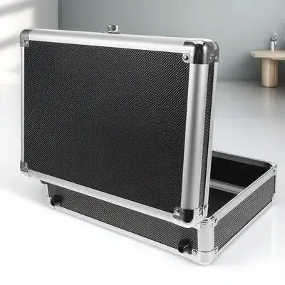 Aluminum Alloy Toolbox Organizer Large Capacity Portable Metal Tool Box Safe Lock Handle for Home Use Toolbox Organizer