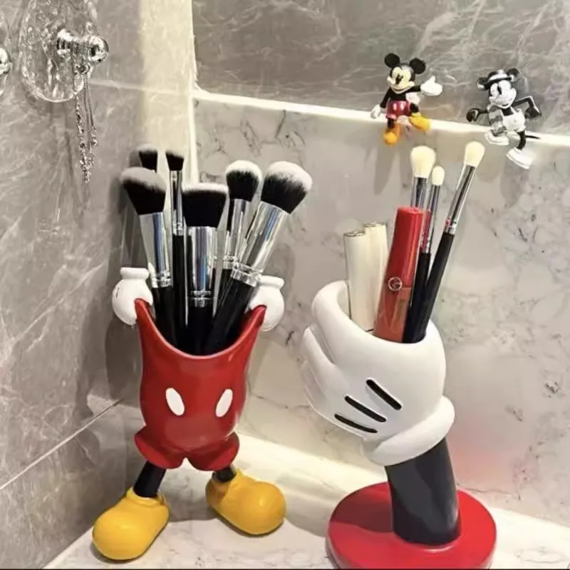 Creative Makeup Brush Organizer Cute Desktop Ornament Student Pen Holder Office Desktop Decoration Ornaments for Gift