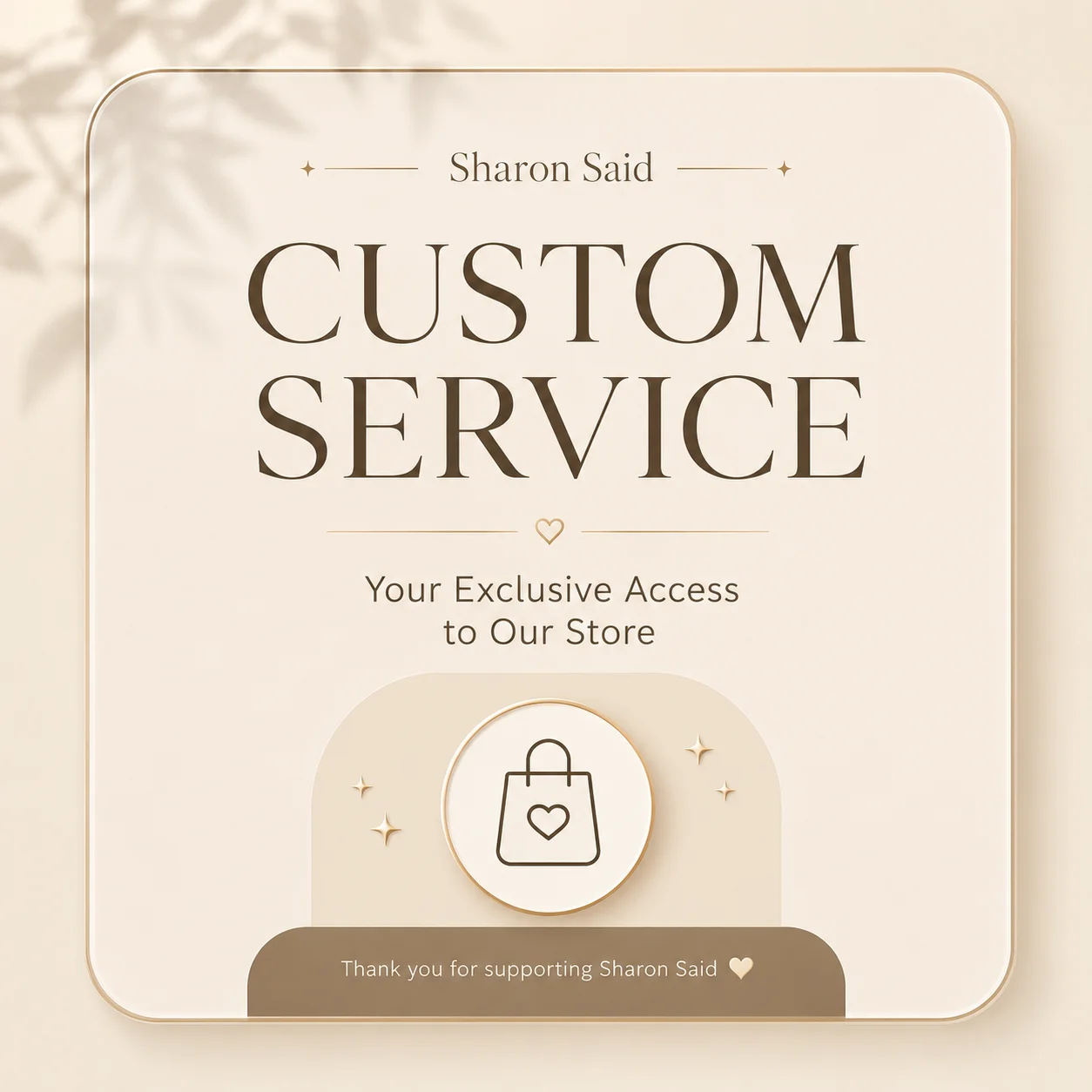 Sharon Said Custom Service Link Extra Fee No Return or Exchange Customized