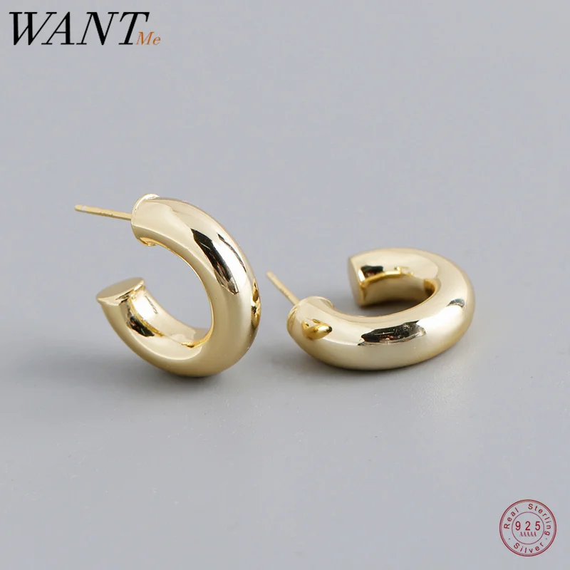 

Женские серьги-гвоздики WANTME из серебра 925 пробы в стиле хип-хоп