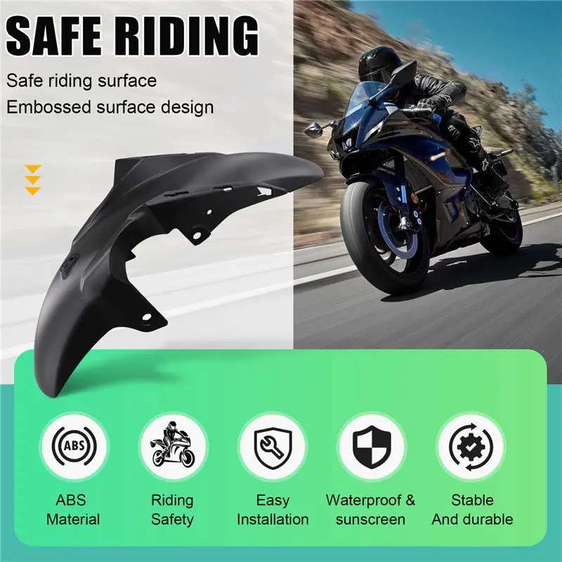 AB59-Motorcycle Front Fender Front Tire Cover Fairing Mudguard For MT-07 FZ-07 2012 2013 2014 2015 2016 2017