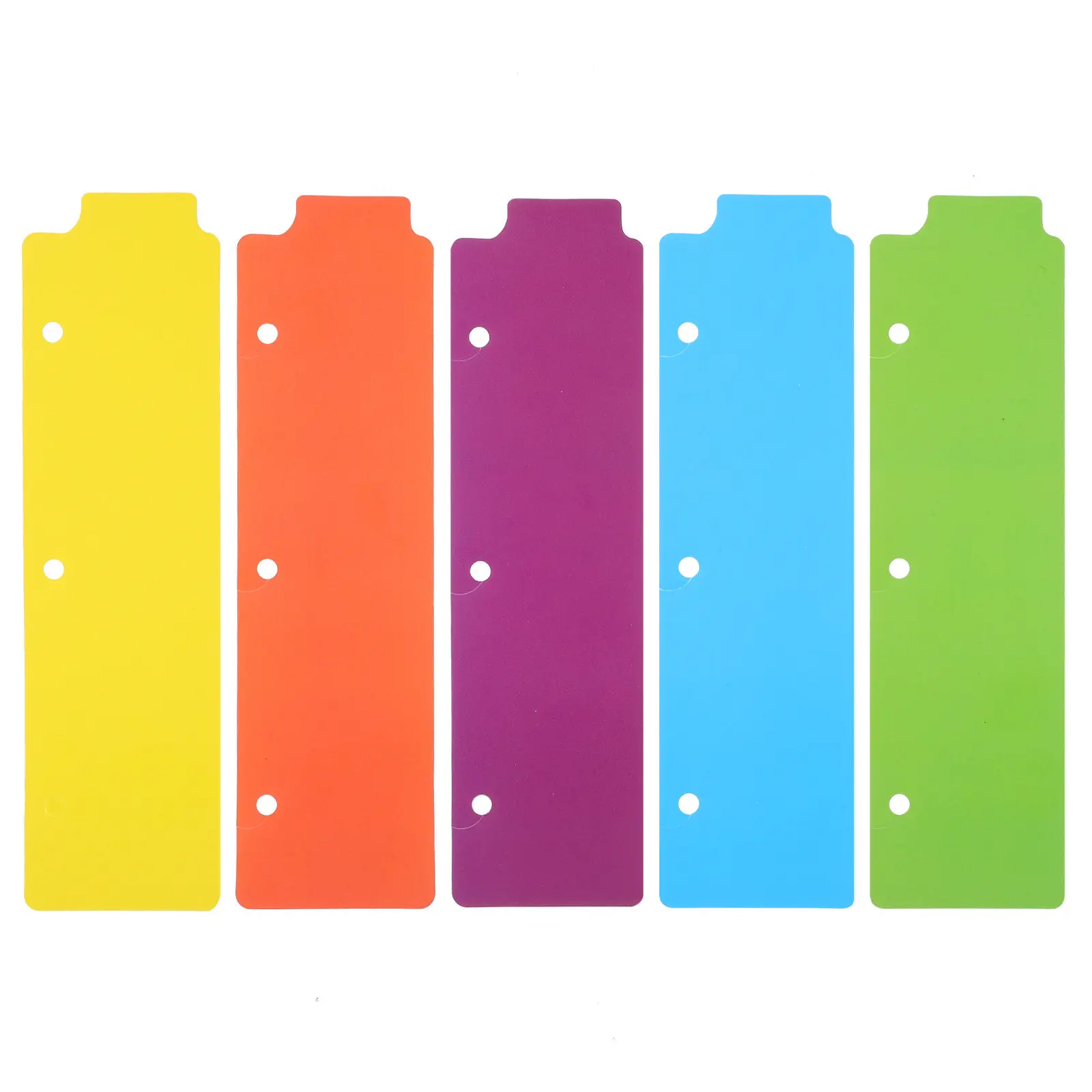 5Pcs Premium Index Dividers for Binder ABS Plastic Notebook Dividers with Detachable Colored Tabs for Organizing