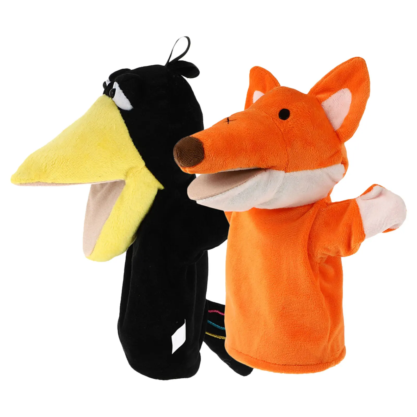 

2Pcs Hand Puppets Animal Theme Interactive Role-Play Storytelling Puppets for Kids Toddlers Motor Skills Educational Learning