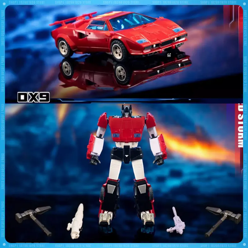 

New Transformation G1 Dx9 D21 Sideswipe Red Storm Action Figure Custom Model Collectible Toys