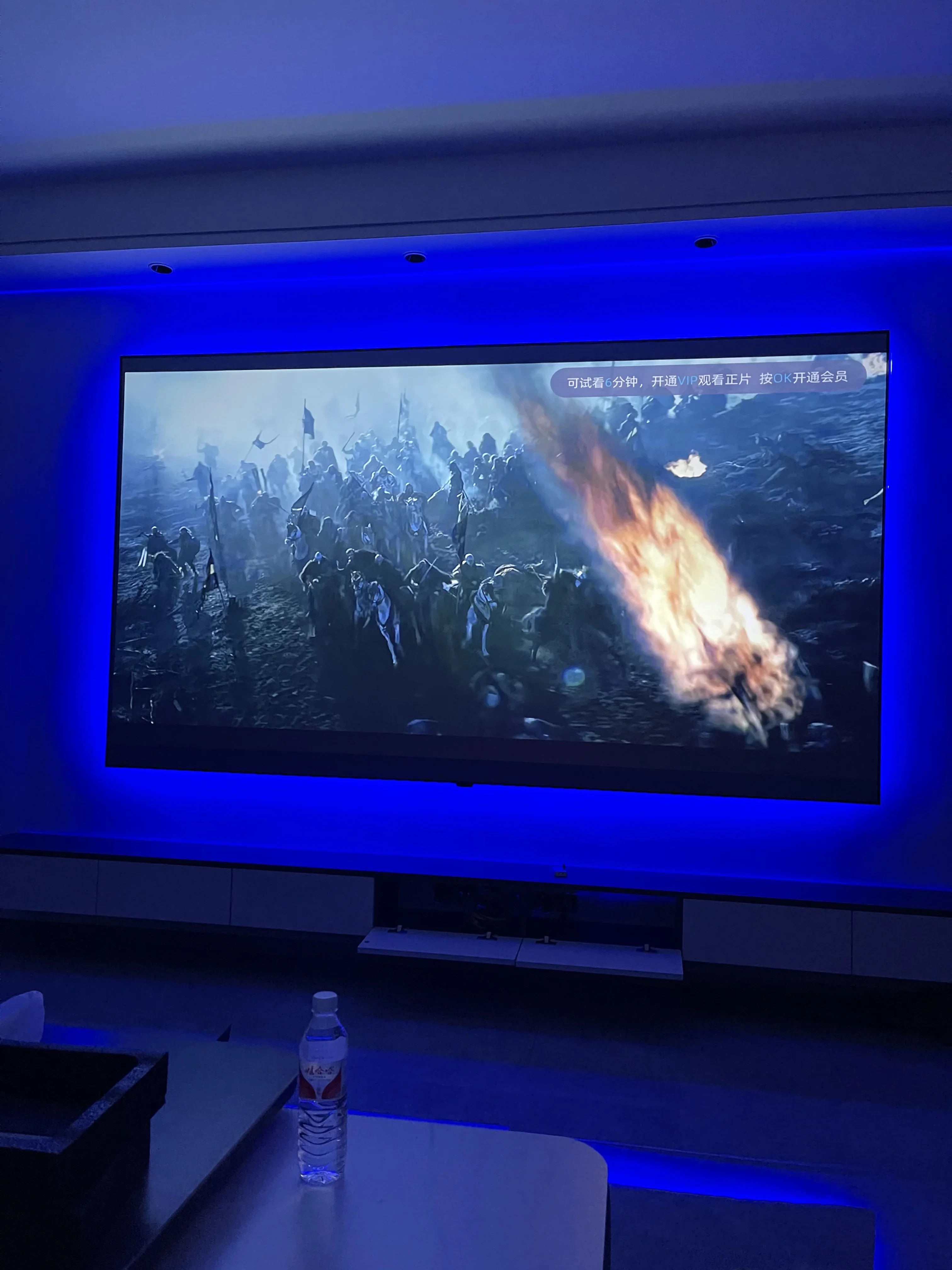 PerfecTisan-Telas de projeção para Home Theater, quadro fino fixo, 4K HD ALR, longo alcance, 120 polegadas