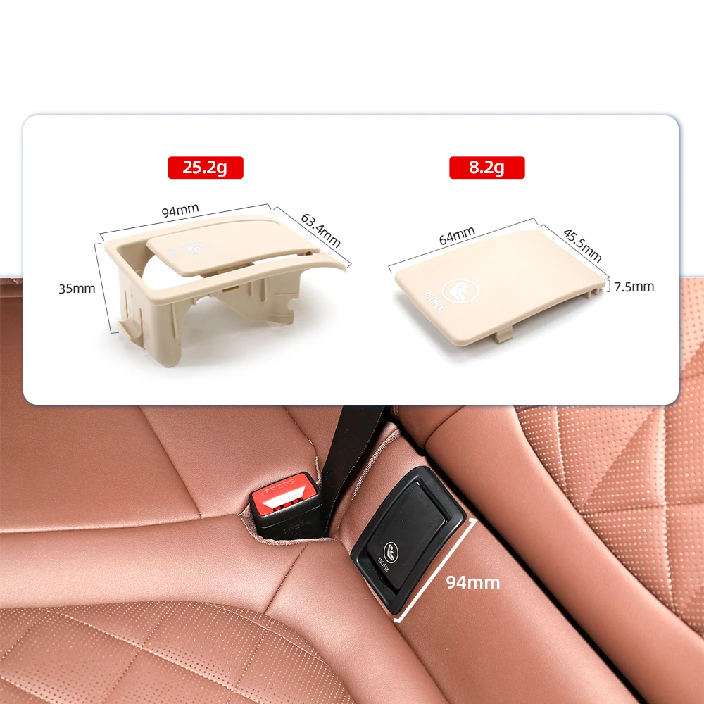 Auto Rear Child Seat Anchor Safety ISOFIX Cover Restraint For BMW X6 Series G06 2020-2026 Car Interior Accessories Replacement