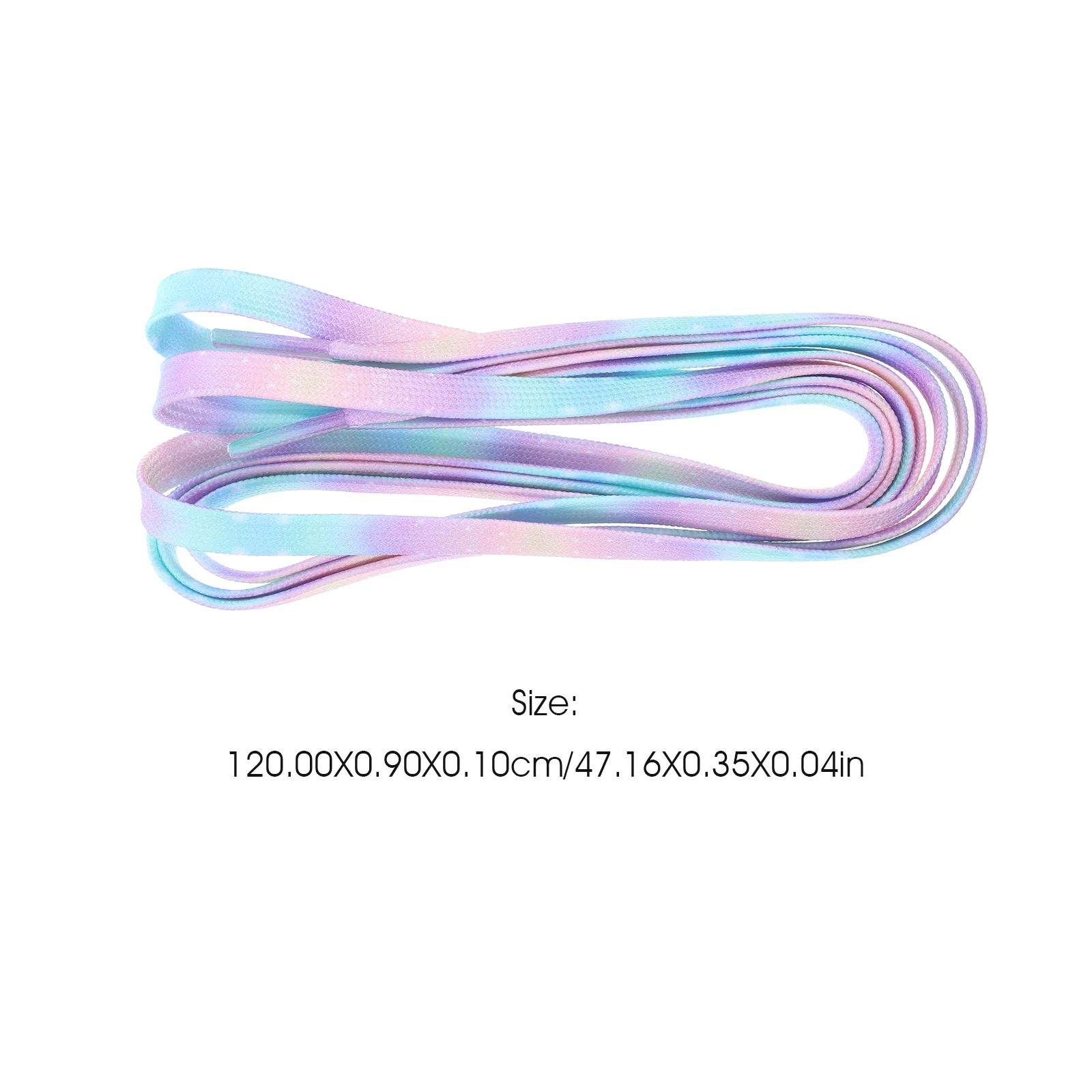 Sneakers Shoes Lace Colorful Blooming Tie-dye Gradient Shoelaces Candy 120cm Elasticity Flat Straps Cloth