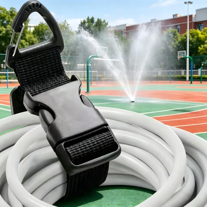 8Pcs Heavy‑Duty Carrying Bundling Straps with Carabiner Clip for Garden Hose Cable Tube Garage Storage Organizer