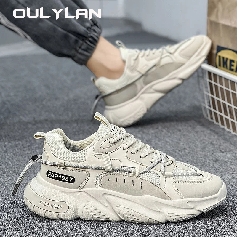 Sneakers Trend Versatile Height Increasing Men\'s Shoes Autumn Breathable Mesh Sports Shoes Casual Anti slip Running Shoes