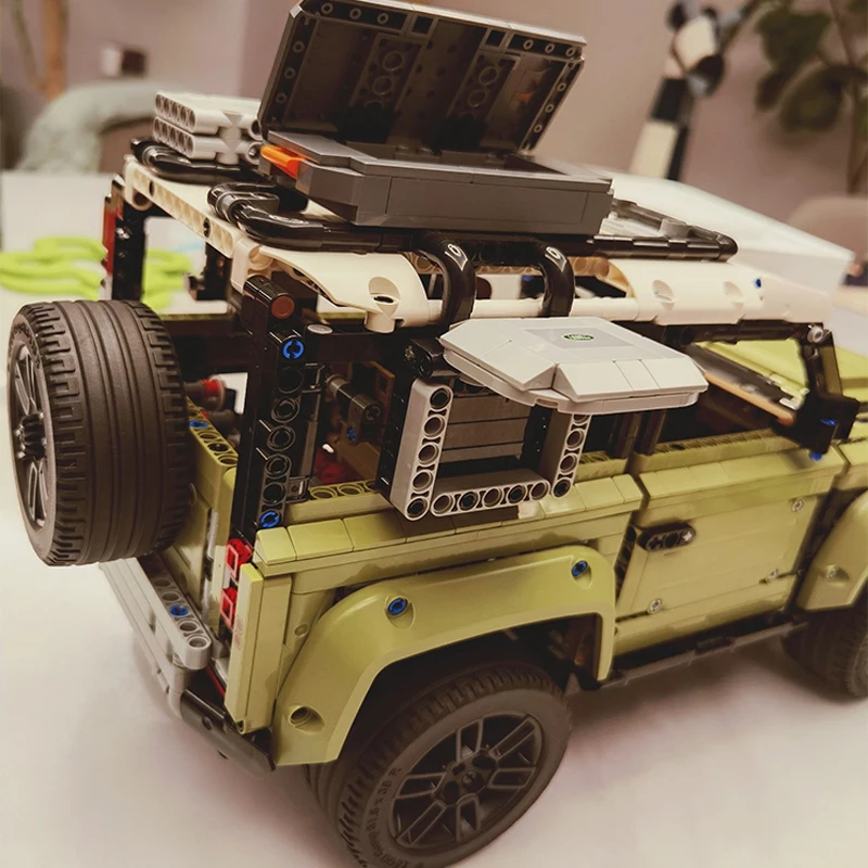 Technisches Moc 2573 Land Rover Verteidiger Geländewagen Auto Supercar Modell Stück Bausteine Ziegel Puzzle Spielzeug als Geschenk