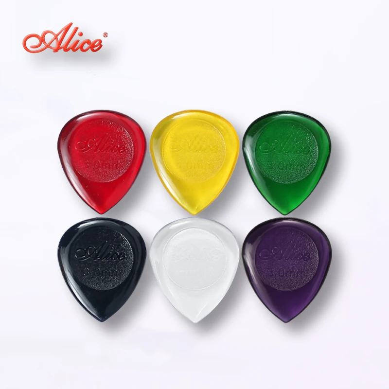 

5pcs/10pcs Alice Guitar Picks Clear Water Drop Plectrum Thickness 1.0/2.0/3.0mm Guitar Accessories for Acoustic Electric Guitar