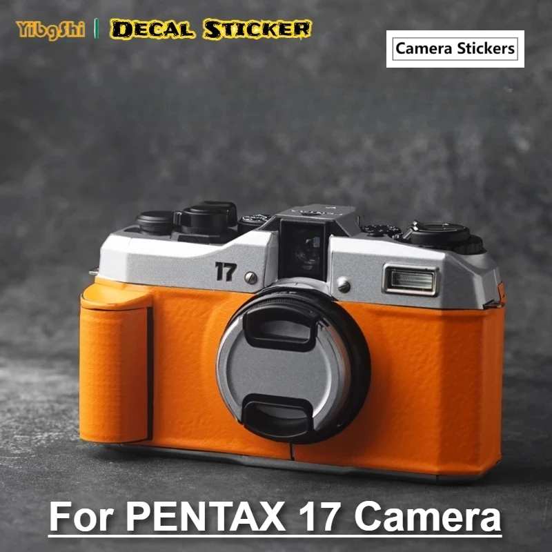 Para PENTAX 17 pegatina del cuerpo de la cámara pegatina protectora de la piel película de envoltura de vinilo protector antiarañazos abrigo pentax 17