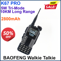 2800mAh 5W  K67 PRO Baofeng Air Band Walkie Talkie 65-600MHz 640Ch Scrambler Dual Watch Freq Sweep Amateur FM VOX K67 PRO GMRS