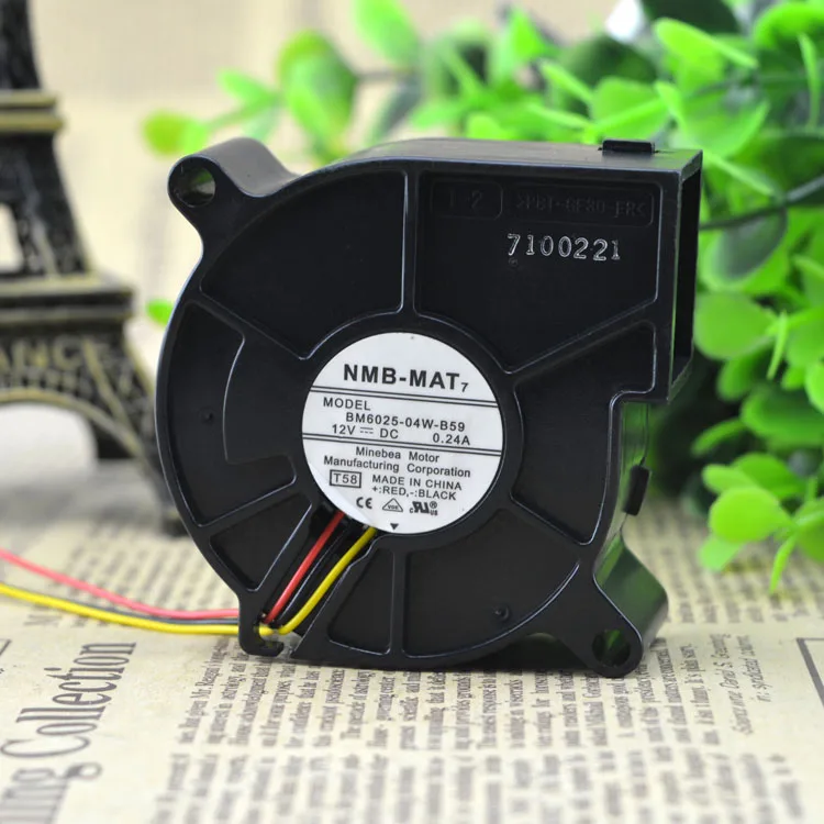 جديد الأصلي BM6025-04W-B59 DC12V 0.24A 6025 60*60*25 ملم مروحة التبريد
