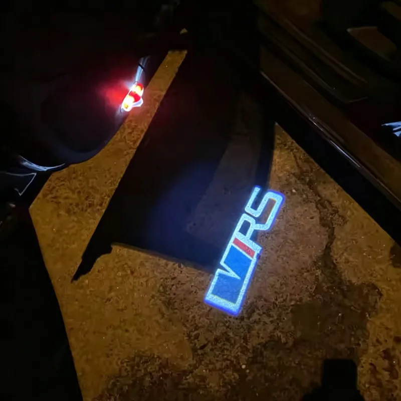 2Pcs LED Car Logo Projector Lamp Door Shadow Lights For Skoda VRS Octavia A5 MKII Hatchback Estate 2005-2008 2009 2020 2011 2012