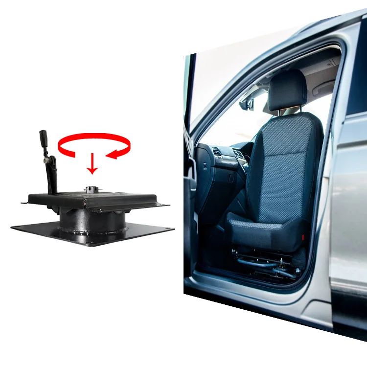 Car seat rotates 360 degrees of steel, suitable for bus, RV, camper modification parts, manual