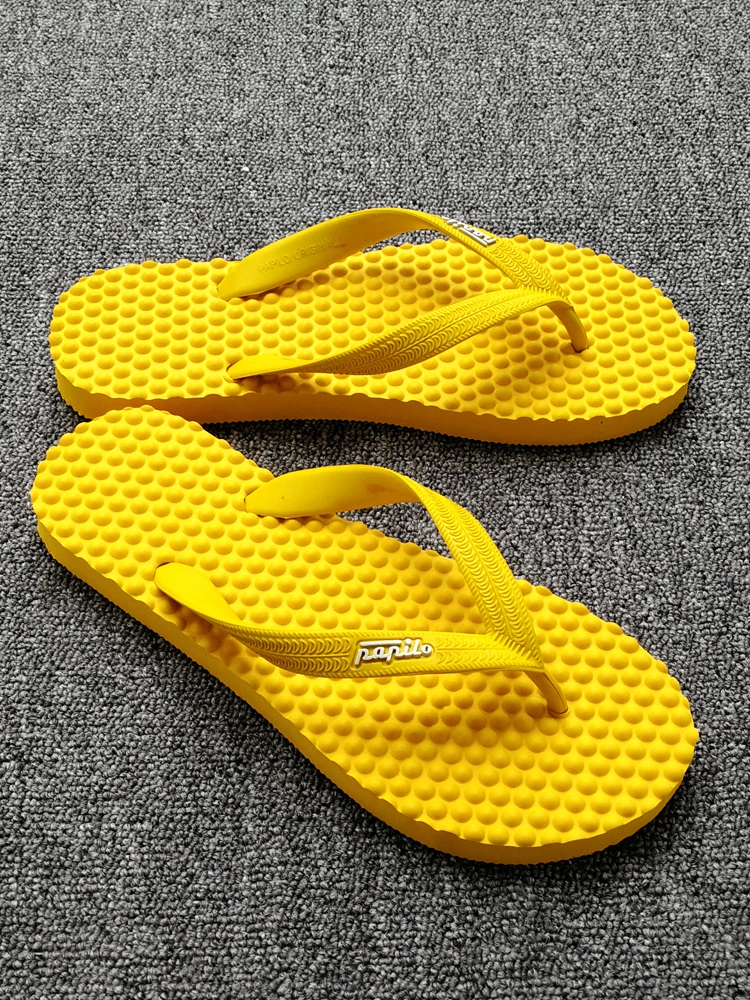 

l Rubber Massage Soft Bot Thong Slippers Men's Outdoor Anti-slip Waterproof Beach Sandals Comfortable Casual oes