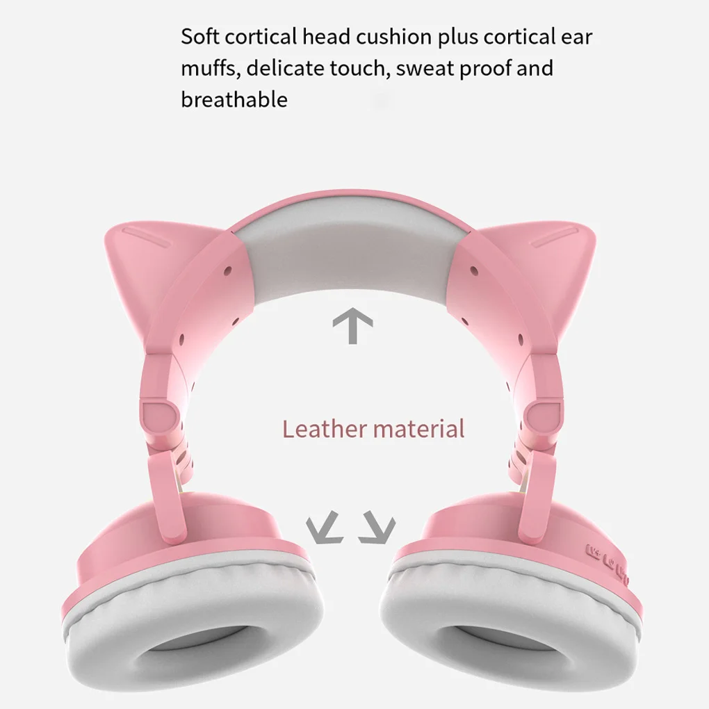 Fone de ouvido dobrável sem fio, azul, música, jogos auriculares, laptop