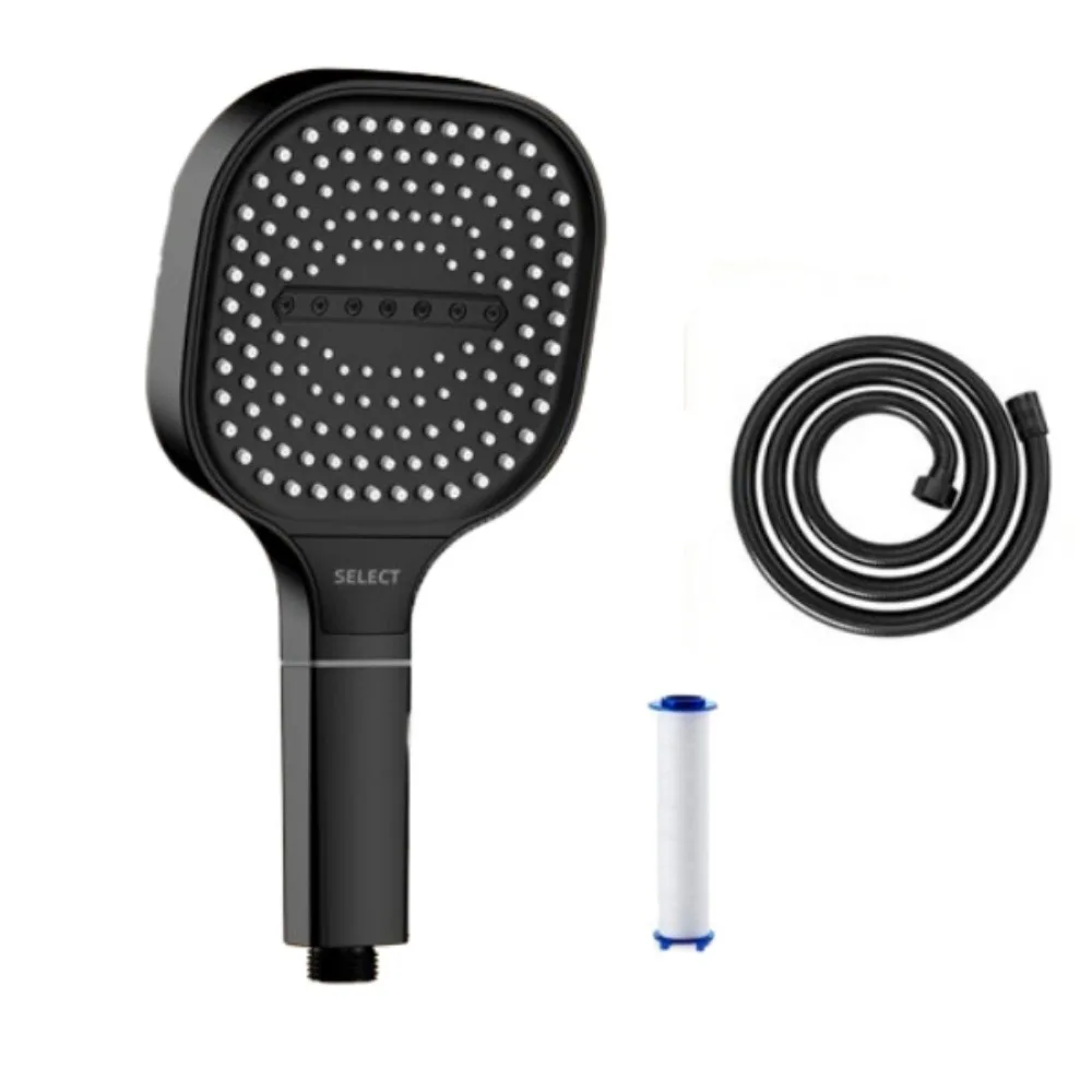 

High Pressure Large Panel Shower Head 3 Mode Square Bathroom Shower Head 13CM Water Saving Bathroom Shower Tool Home Shower