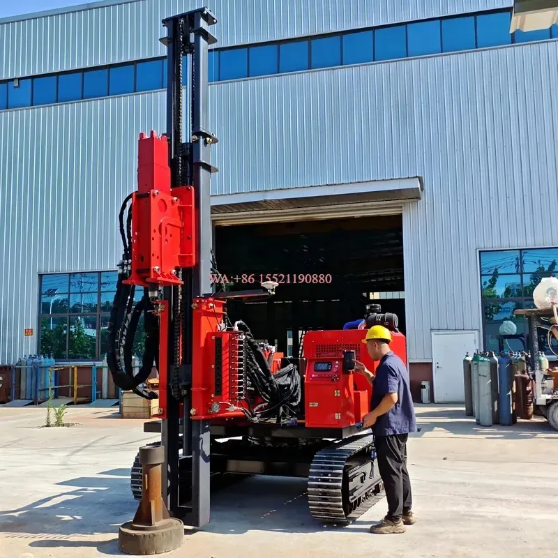 wmwmnu for Hydraulic Small Caliber Screw Pile Driver Photovoltaic Solar Panel Drilling Machine Mine Drilling Rig Highway