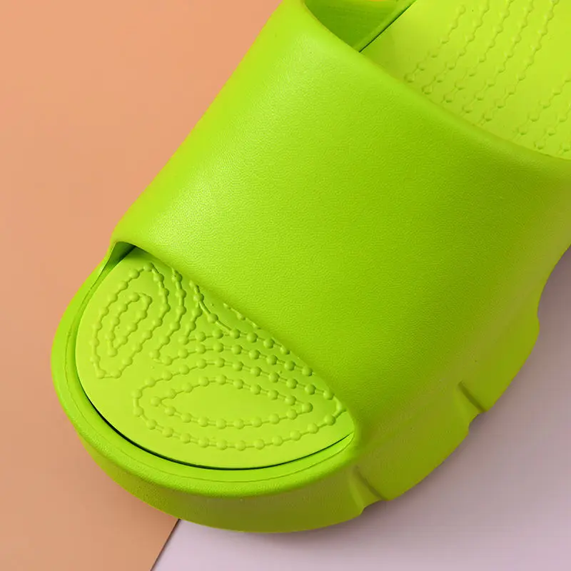 New 5.5 cm heel slipper women's summer garden clogs ladies slides flip flop woman platform EVA slipper outdoor beach drag shoes - Image 3