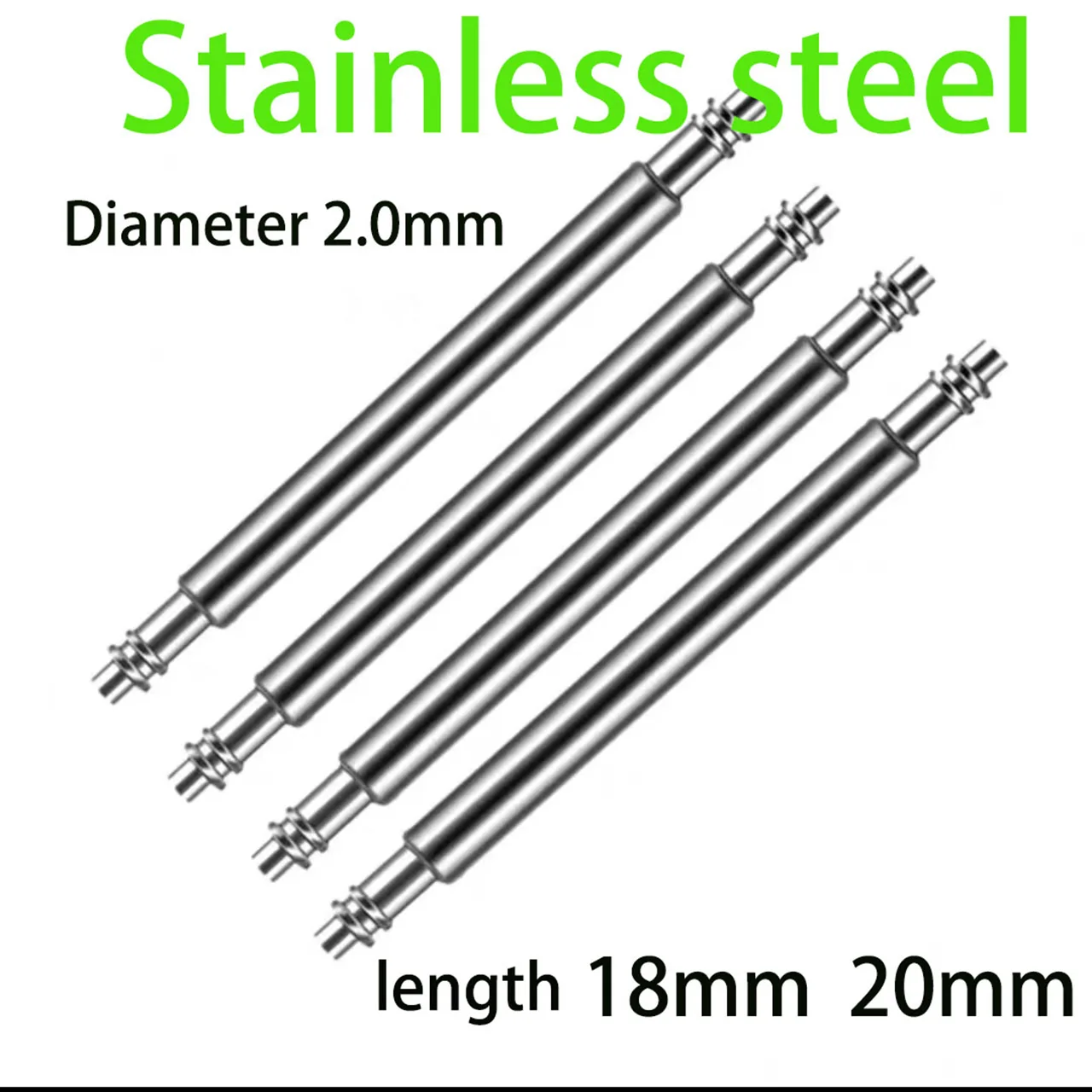 

4 watch accessories, 2.0mm suitable for Rlx, thickened strap shaft, super hard, high-quality stainless steel watch