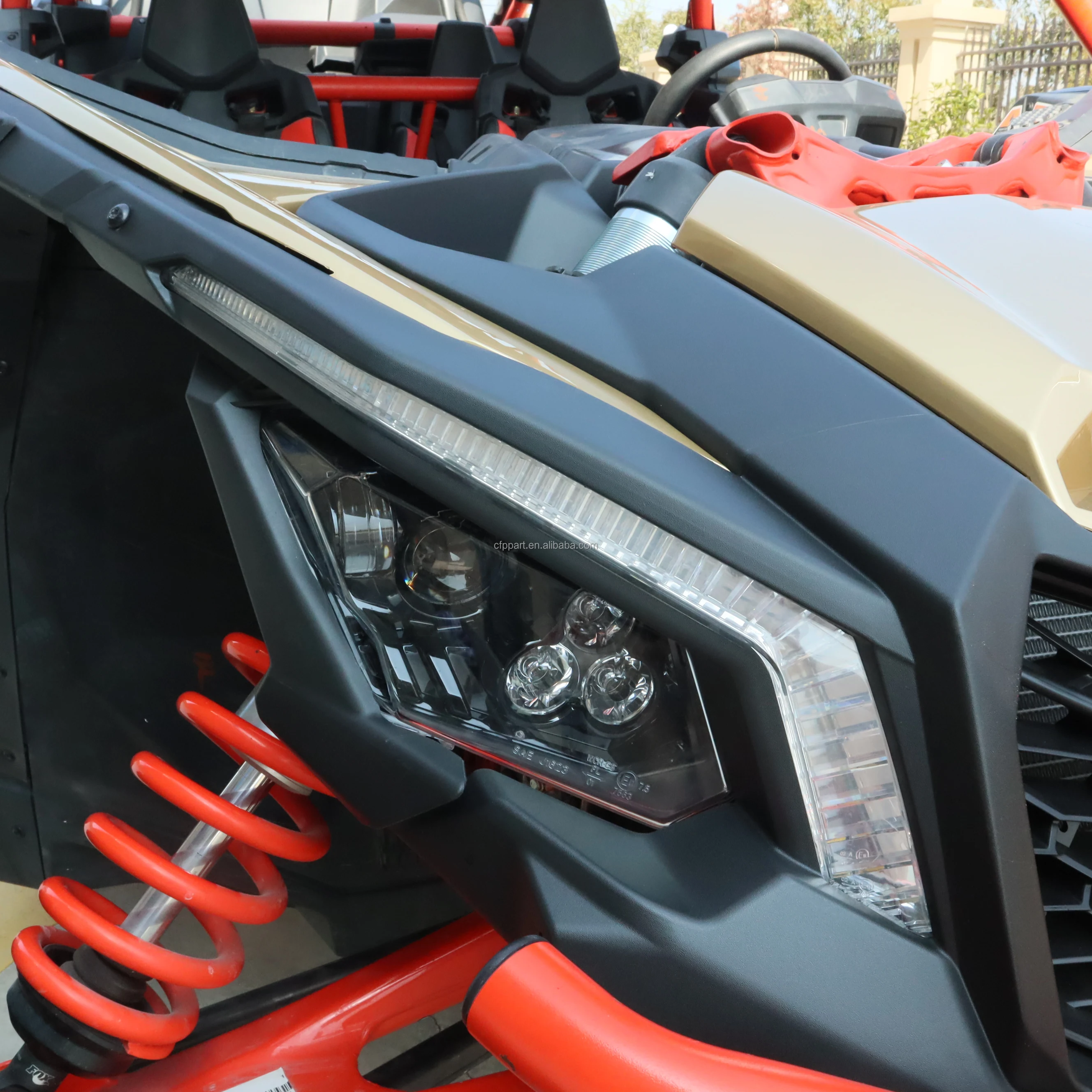 UTV Left & Right Front Headlight Cover Trim For Can Am Maverick X3 Turbo 2017-22 #705010628 #705010629