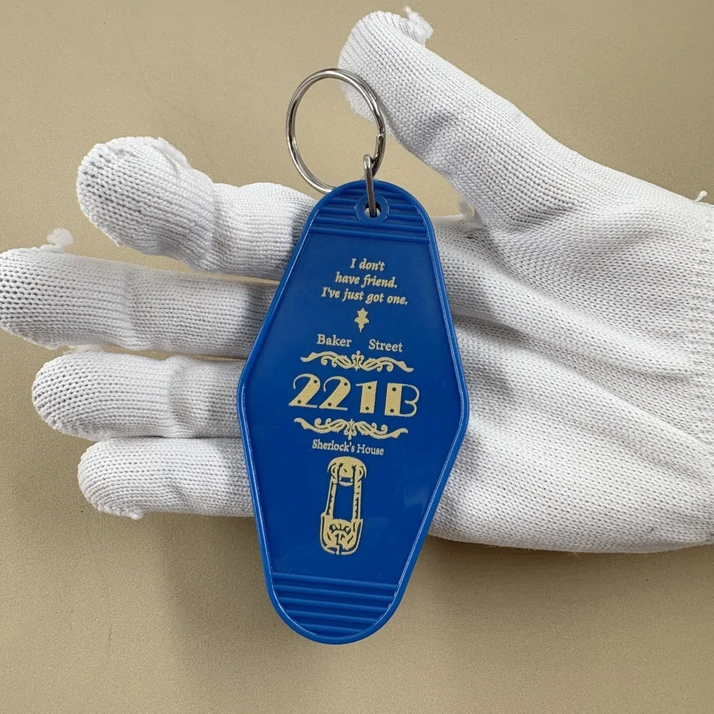 ليس لدي Fiiend. لقد حصلت على إلهام شيرلوك هولمز واحد فقط 221B بيكر ستريت قلادة مفتاح سلسلة هدية رواية فيلم بنديكت #3