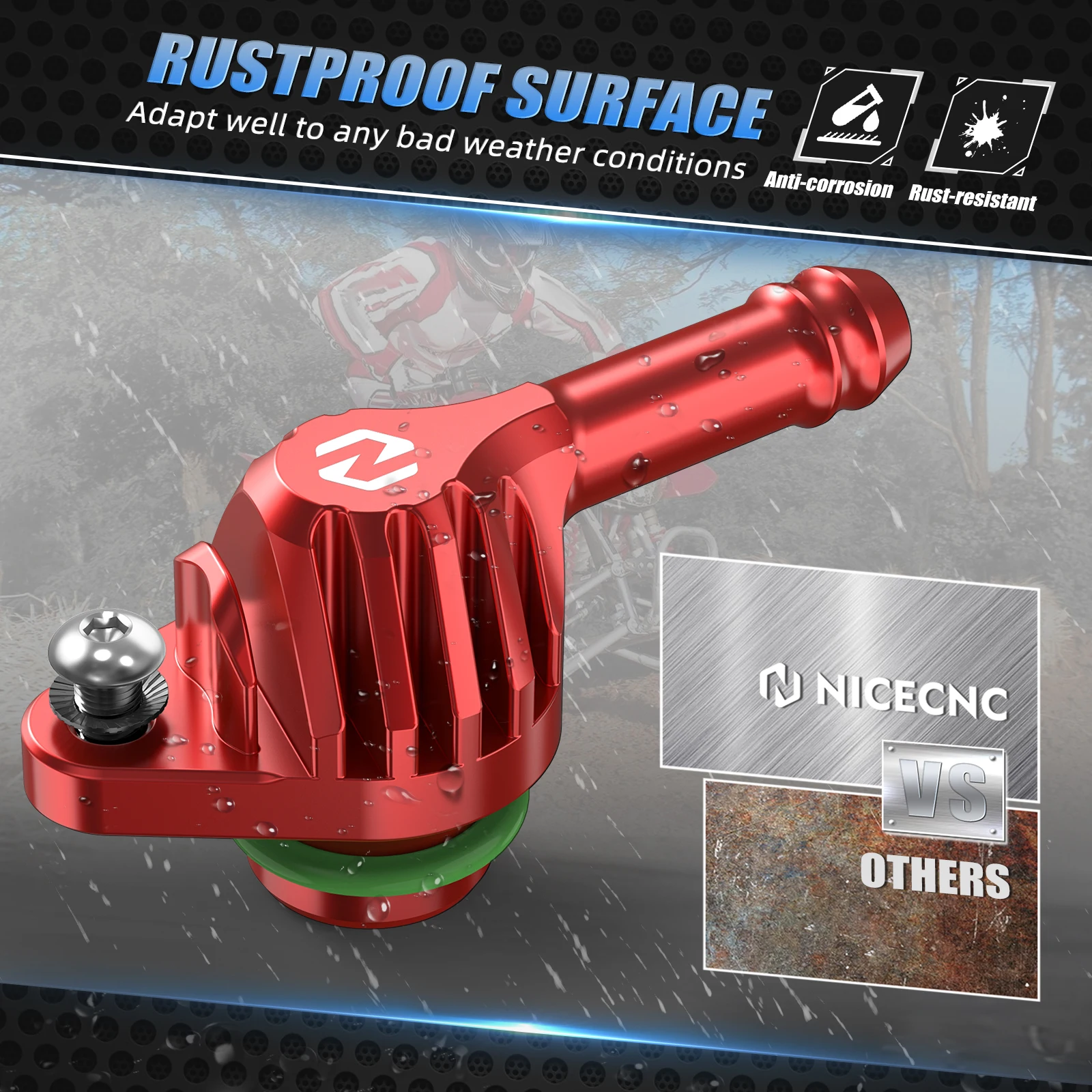 กระบอกเบรคหลังขั้วต่อข้อต่อ LeakProof O-แหวนสําหรับ Honda TRX450R 2004-2014 CBR650R 2019-2023 VFR750R 1990-1997