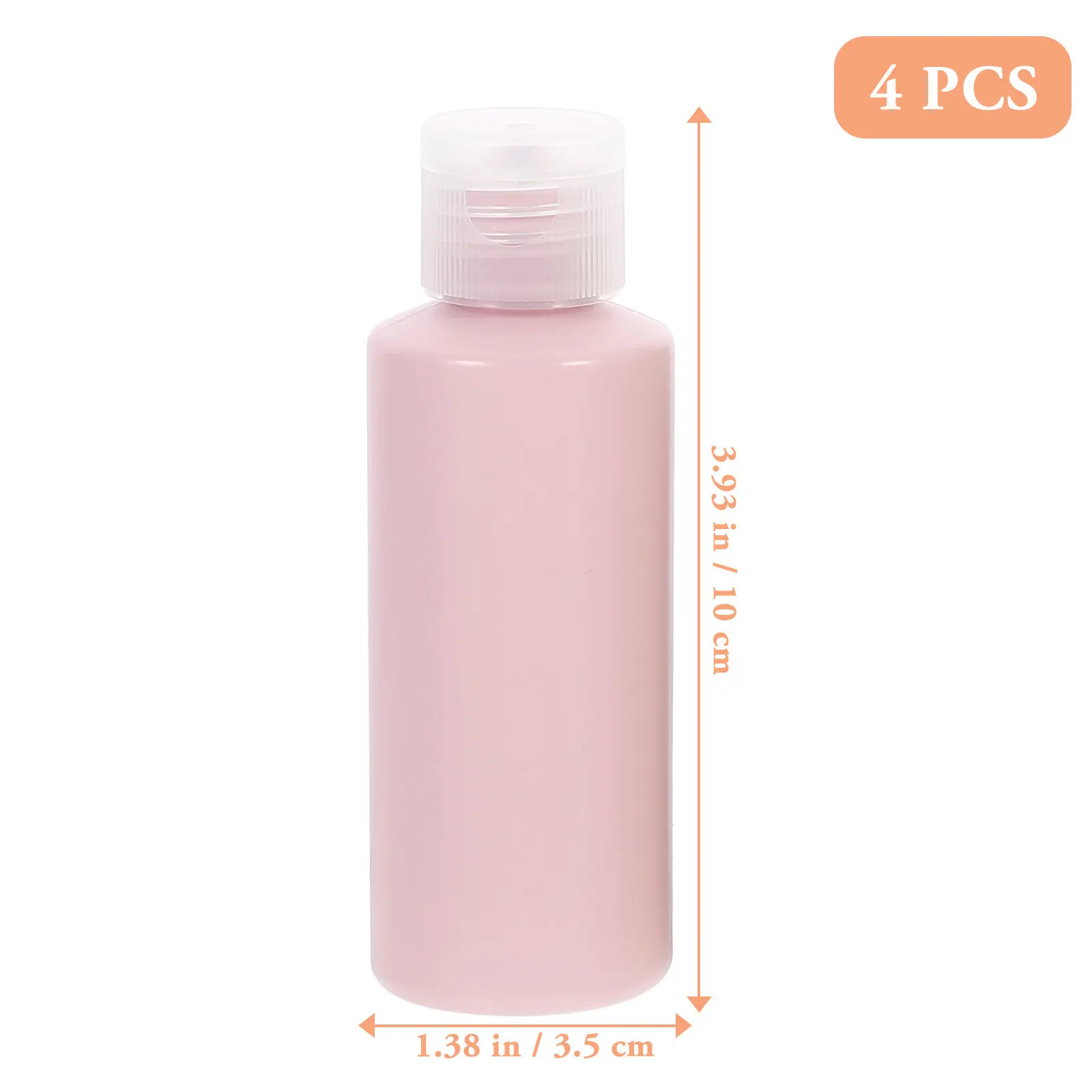 4 Stück Reise-Toilettenartikel-Flaschen, auslaufsicher, tragbar, nachfüllbar, Behälter für Sonnencreme, Flüssigseife, Reisezubehör