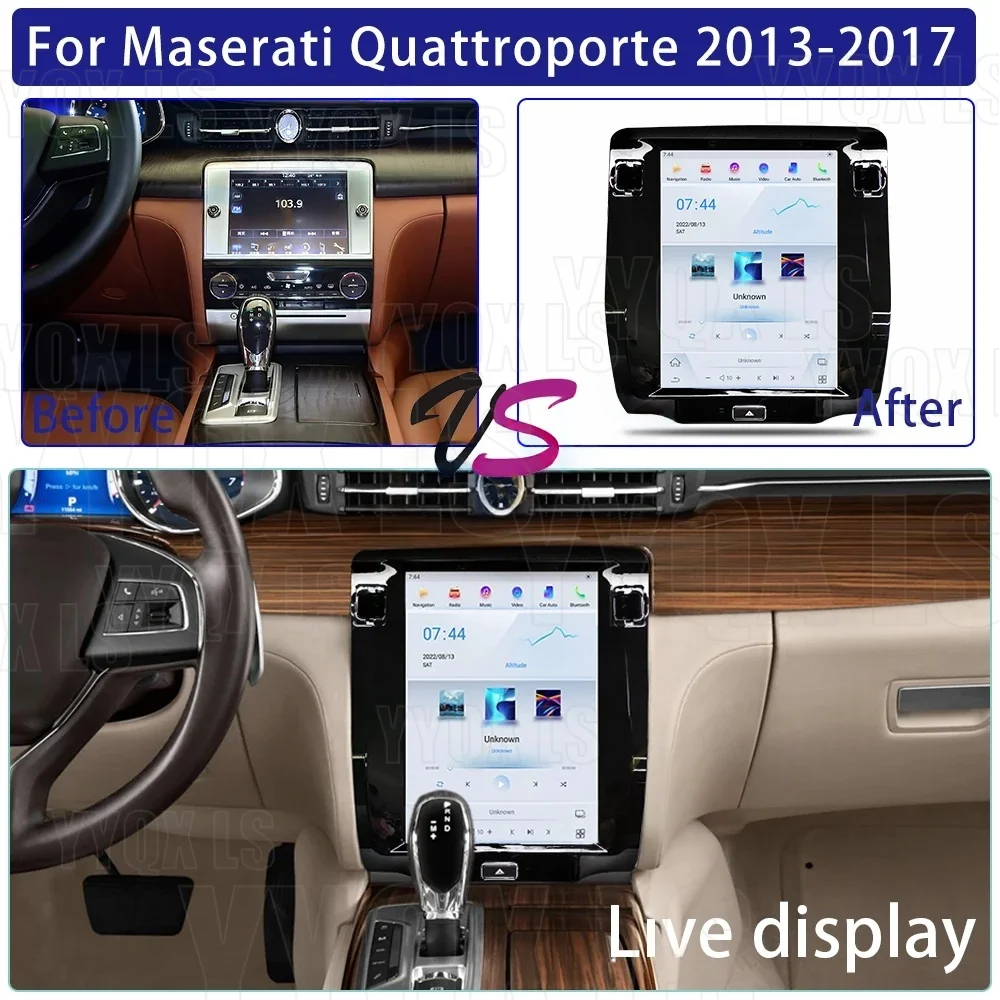 Android Vertical Screen For Maserati Quattroporte 2013-2017 DSP Car GPS Navigation Multimedia Player BT smart car systems
