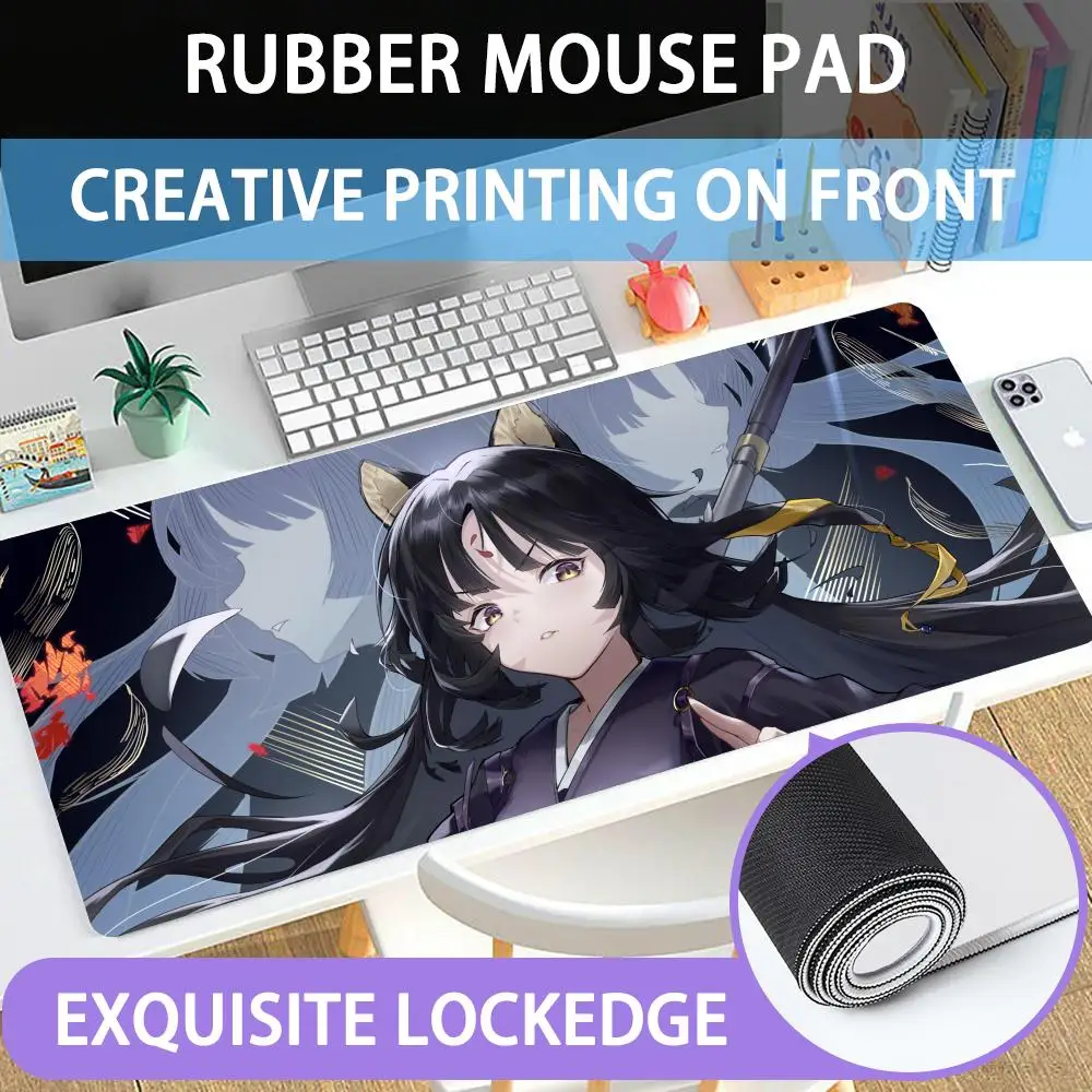 

Arknights Mouse Pad Large rubber mouse pad with edge-locking computer mouse pad HD printing desk pad and keyboard pad