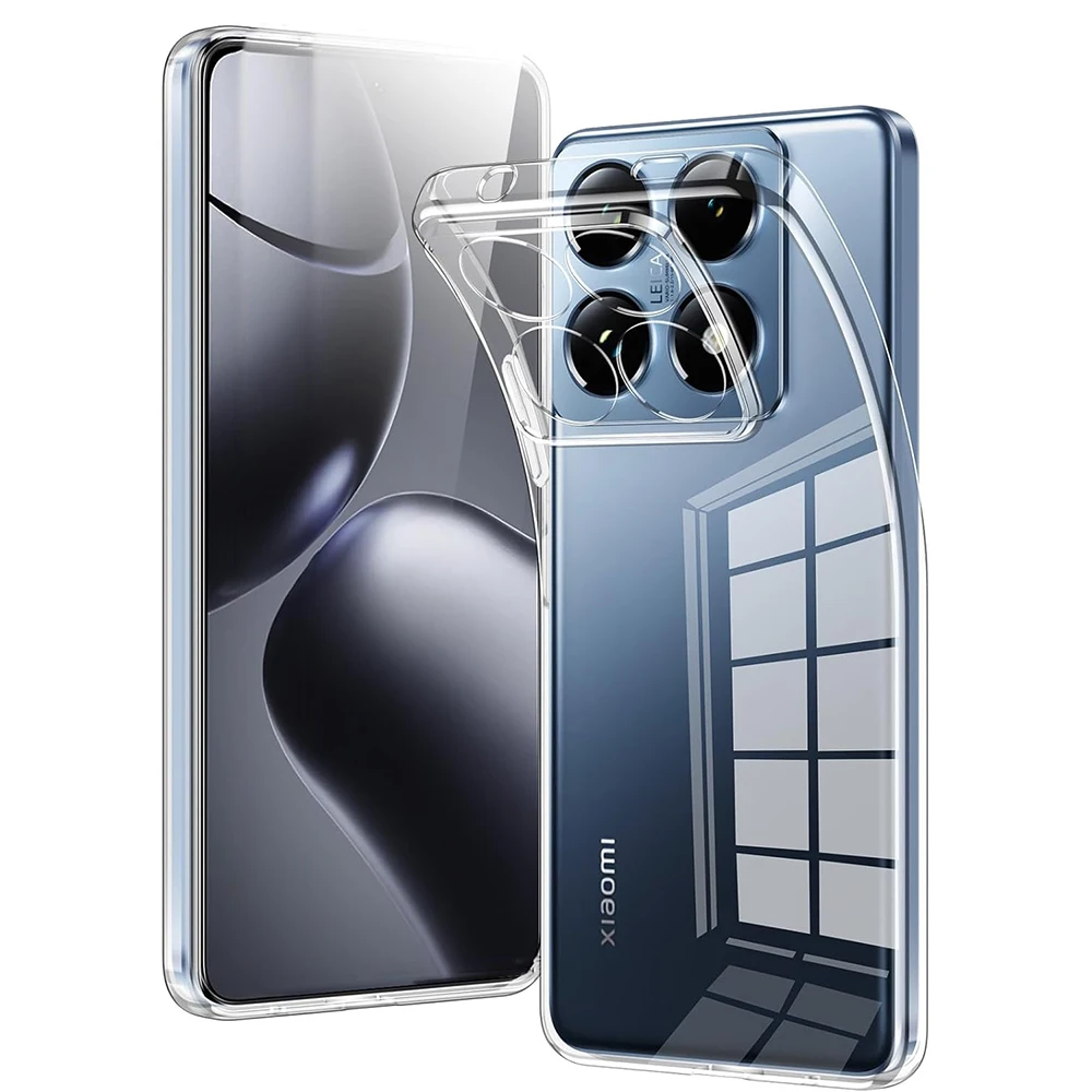 Ultradünne, klare TPU-Hülle für Xiaomi Mi 17 15 15T 14 14T 13 13T 12 12T 11 11T 10 Lite 10T Pro, weiche, transparente Silikonhülle