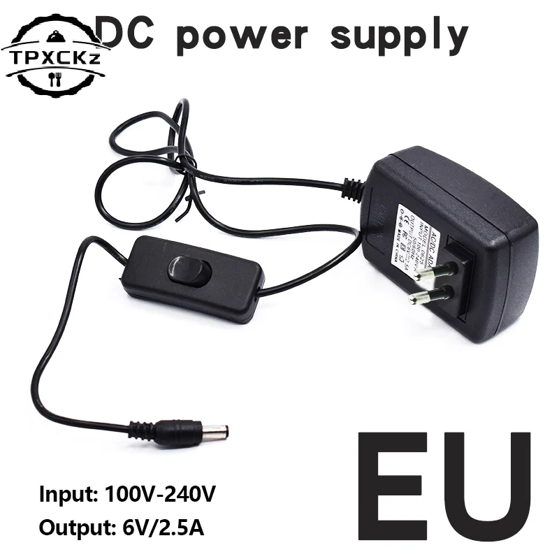 Foam Cutter Adapter 100V-240V To DC6V/2.5A AC/DC Switching Power Supply Adapter For Electric Foam Cutting Tool