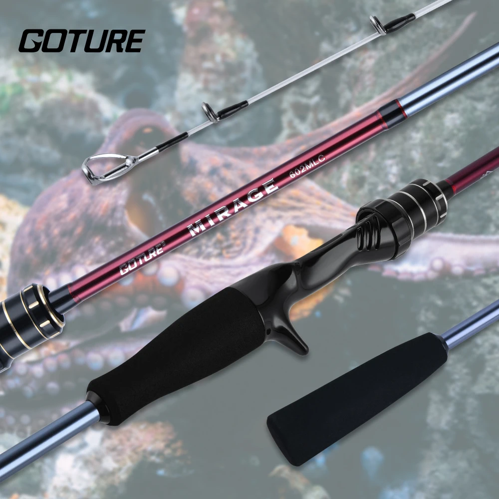 

Goture Squid Fishing Rod 1.7m 1.83m Lure Rod 30T Carbon Casting Rod M ML Action Super Light Boat Jigging sensitive Rod