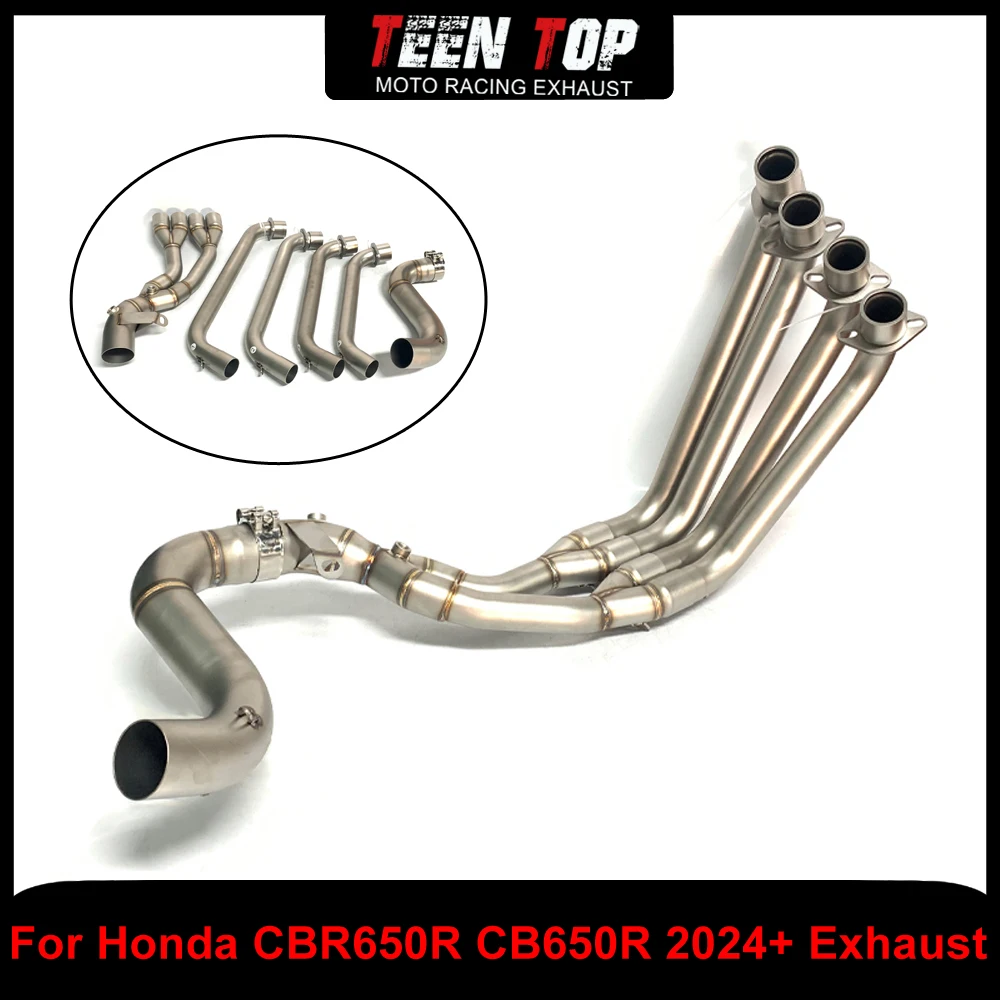 

Moto Bike Front Link Pipe For CBR650R CB650R Exhaust Elbow Connection Pipe Stainless Motorcycle CBR650R 2024+ Exhaust Pipe 51mm