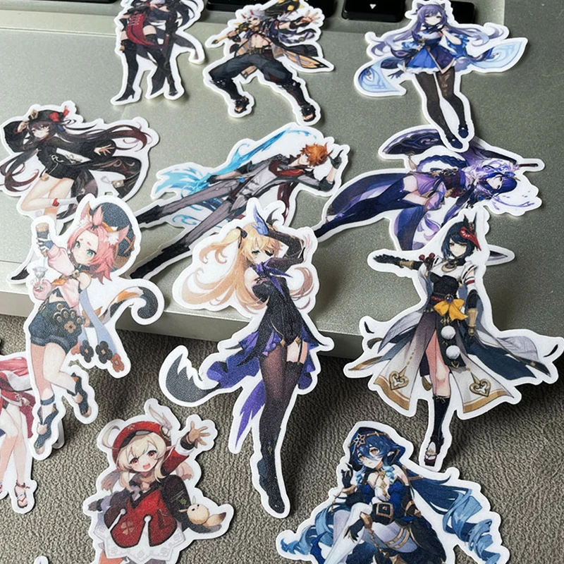 24pcs Large Genshin Impact Sticker — Yae Miko Tartaglia Raiden Shogun Alhaitham Juglans Regia Klee