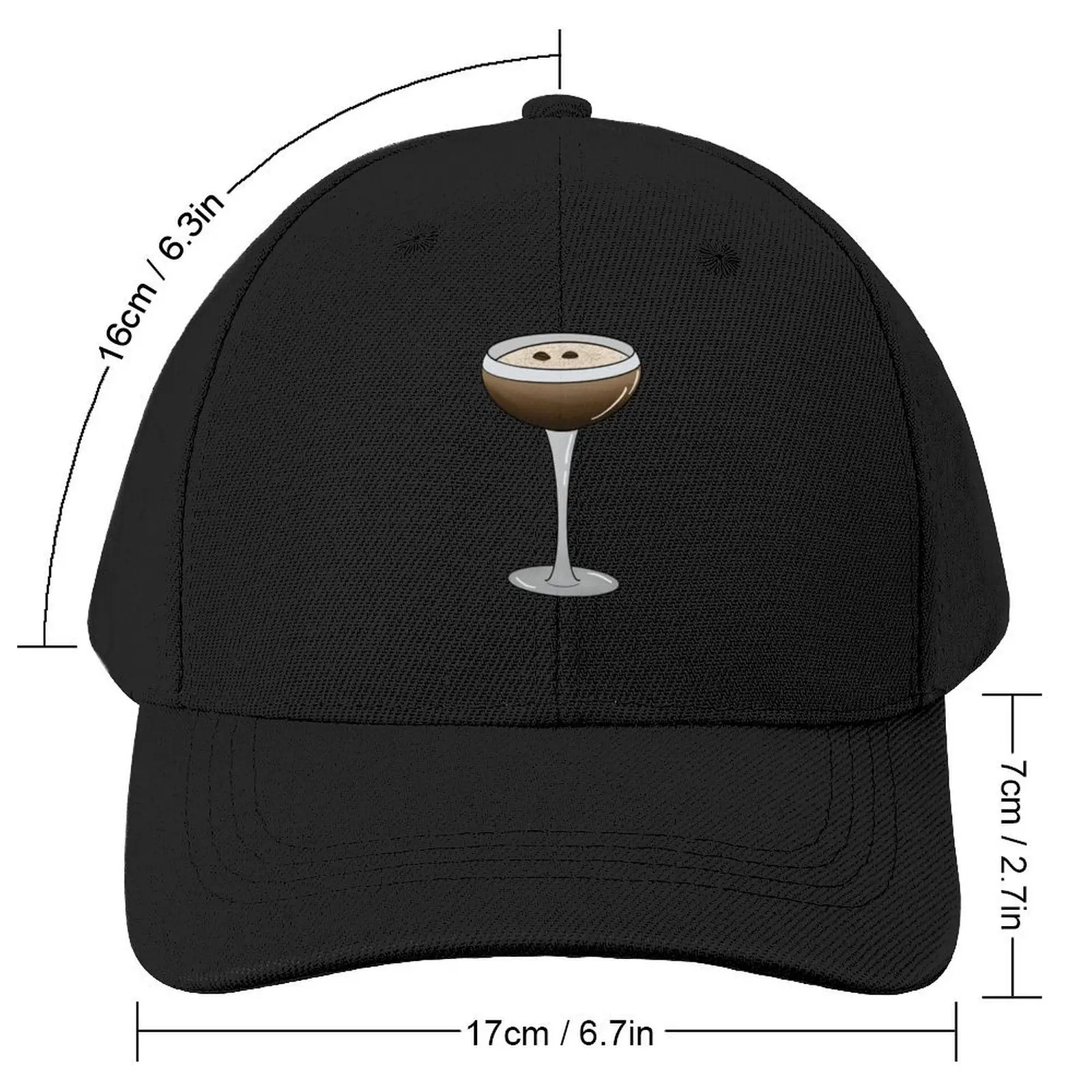 Espresso martini glass Baseball Cap Snap Back Hat Trucker Hat Women's Beach Outlet 2024 Men's