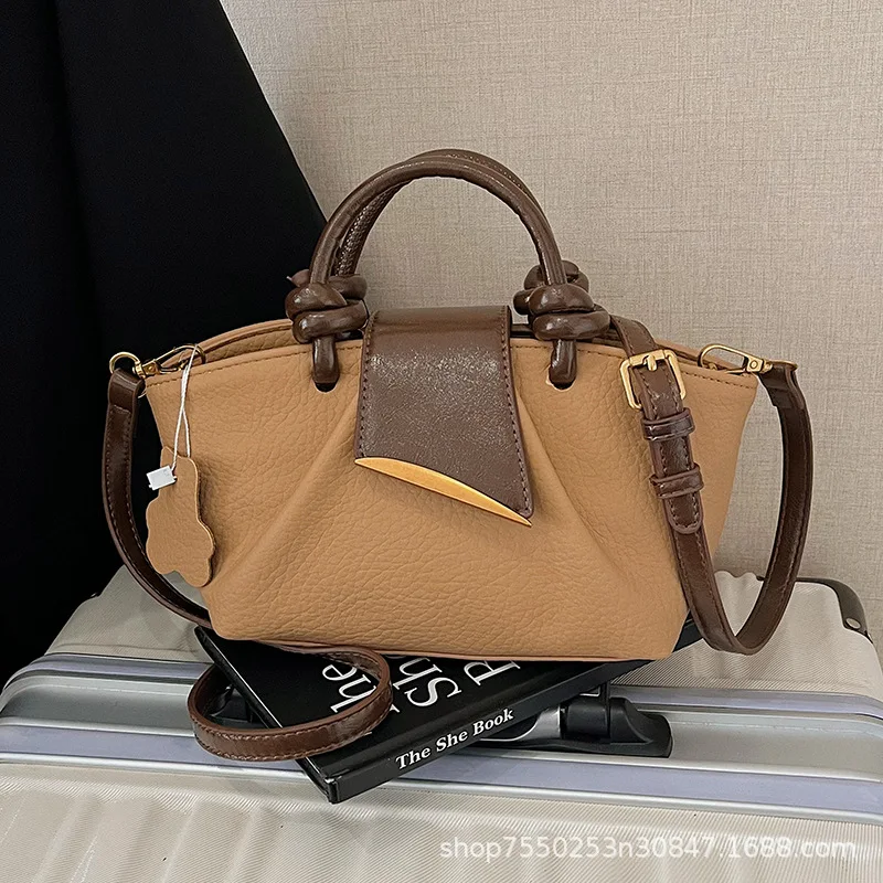 حقيبة دلو أنيقة لعام 2025، محفظة كتف كلاسيكية بسيطة، حقيبة كروس نسائية متعددة الاستخدامات، حقيبة حبال من النهار إلى الليل، بلوزة كاجوال #1