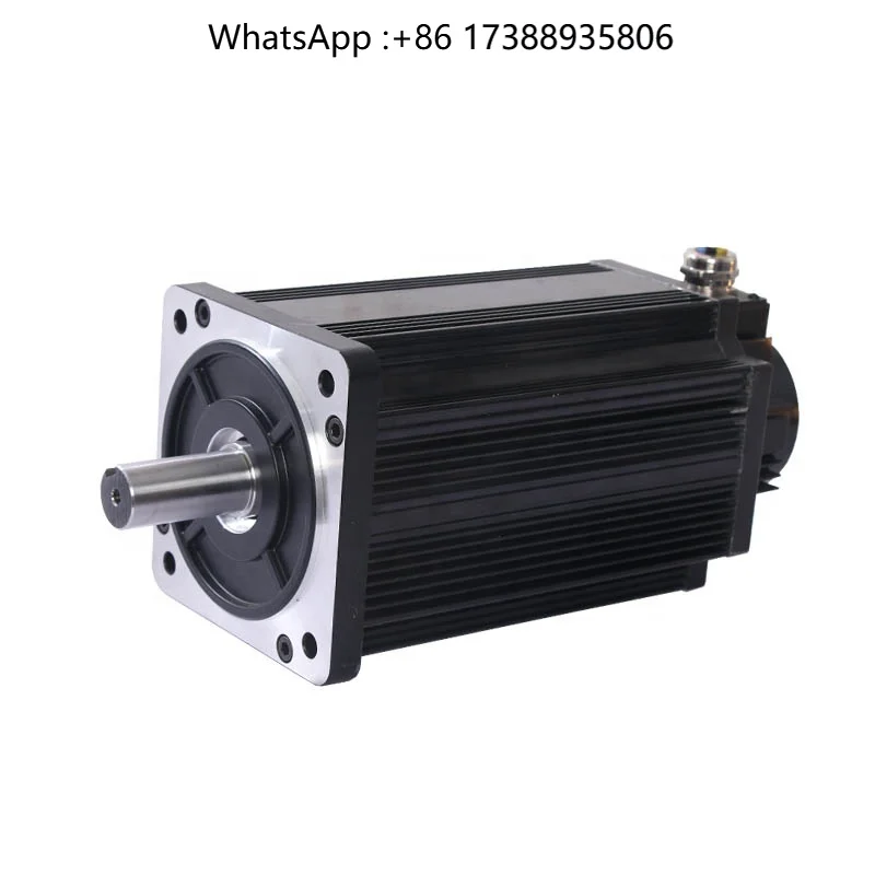 DC Electric Motor Dual Shaft Optical Encoder 48v 5 Inch High Torque DC Servo Motor