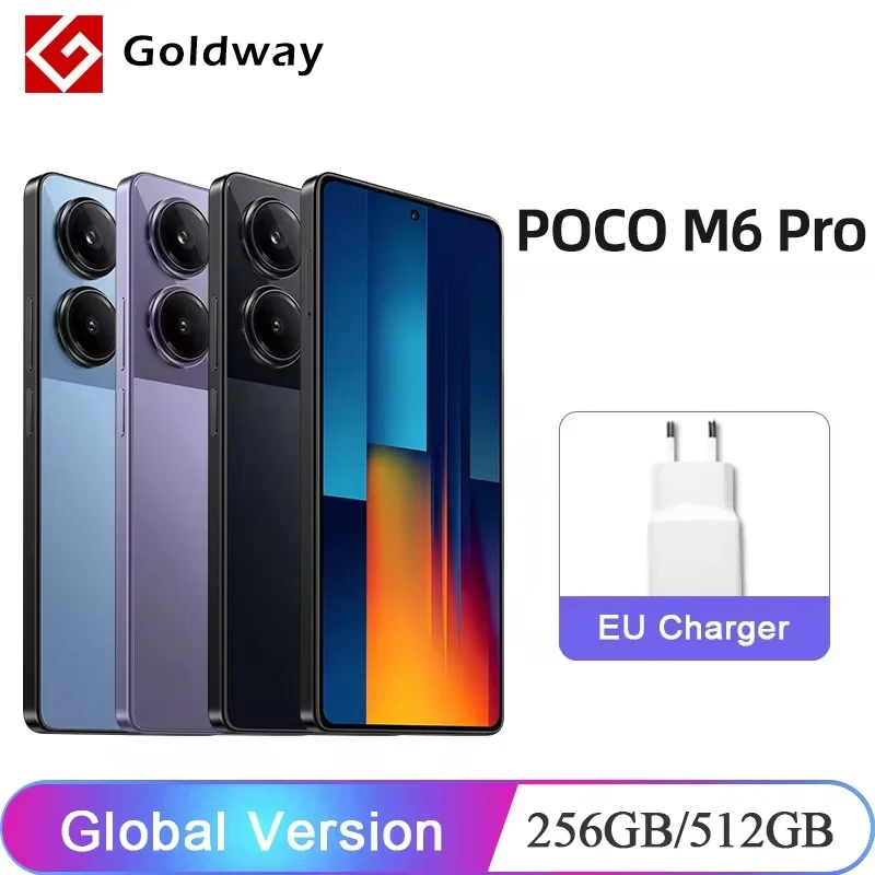 Global Version POCO M6 Pro Smartphone Helio G99-Ultra Octa-core 6.67'' FHD+Flow AMOLED DotDisplay 64MP Camera 67W Turbo Charging