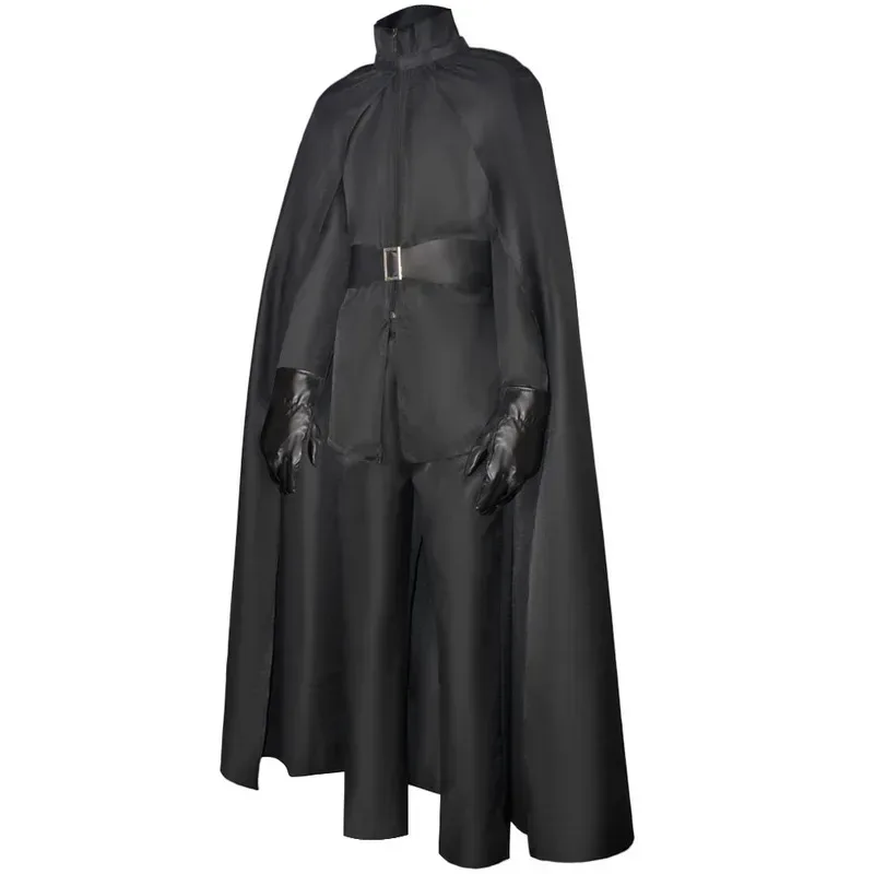 V Cosplay Costumes Movie Revenge Swordsman Black Uniform Cloak Halloween Carnival Party Dressing For Men72b