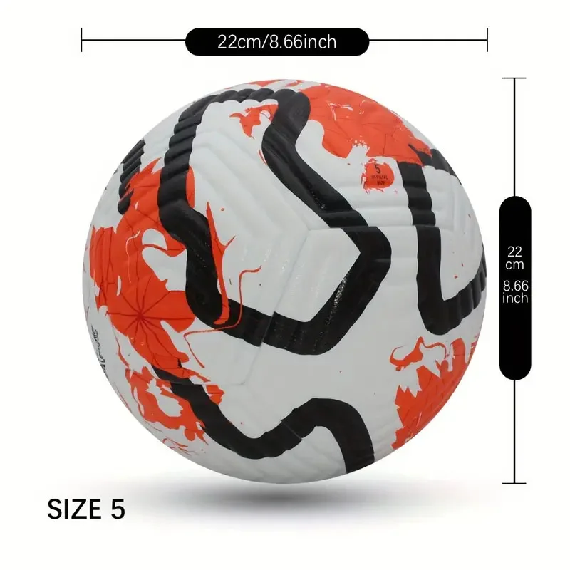 Soccer Balls Standard Size 5 Seamless fit Ball PU Material Sports League Outdoor Match Football Training Ball Futbol Voetbal