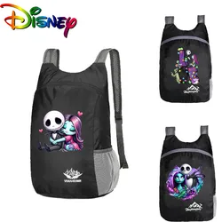 Mochila dobrável ao ar livre impermeável, Disney é o pesadelo antes do Natal, Jack Sally, bolsa de esportes para acampar, caminhadas, viagem, 2024