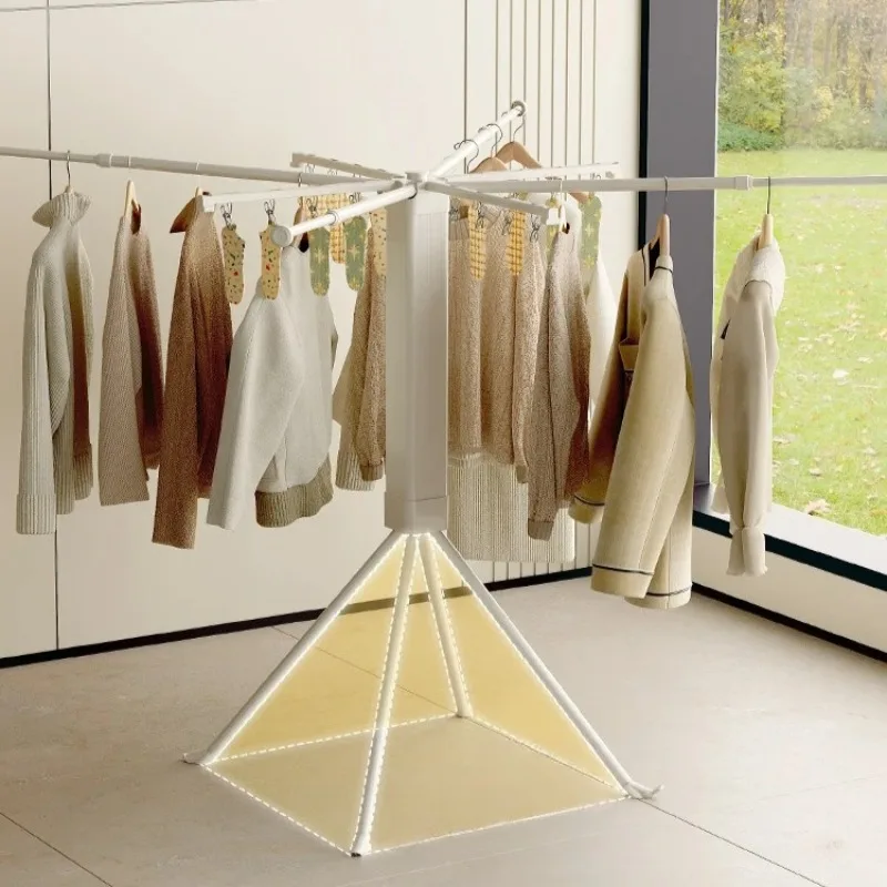 

‌Portable Cube Folding Clothes Dryer - Heavy-Duty Stainless Steel Garment Rack for Balcony Rental, Space-Saving Laundry Stand