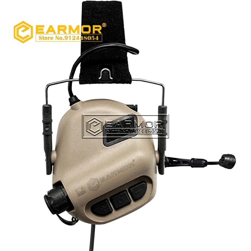 EARMOR M32 MOD4 IPSC Shooting Headset  Protection Airsoft M11Tactical Headset Aviation Communication Earphone