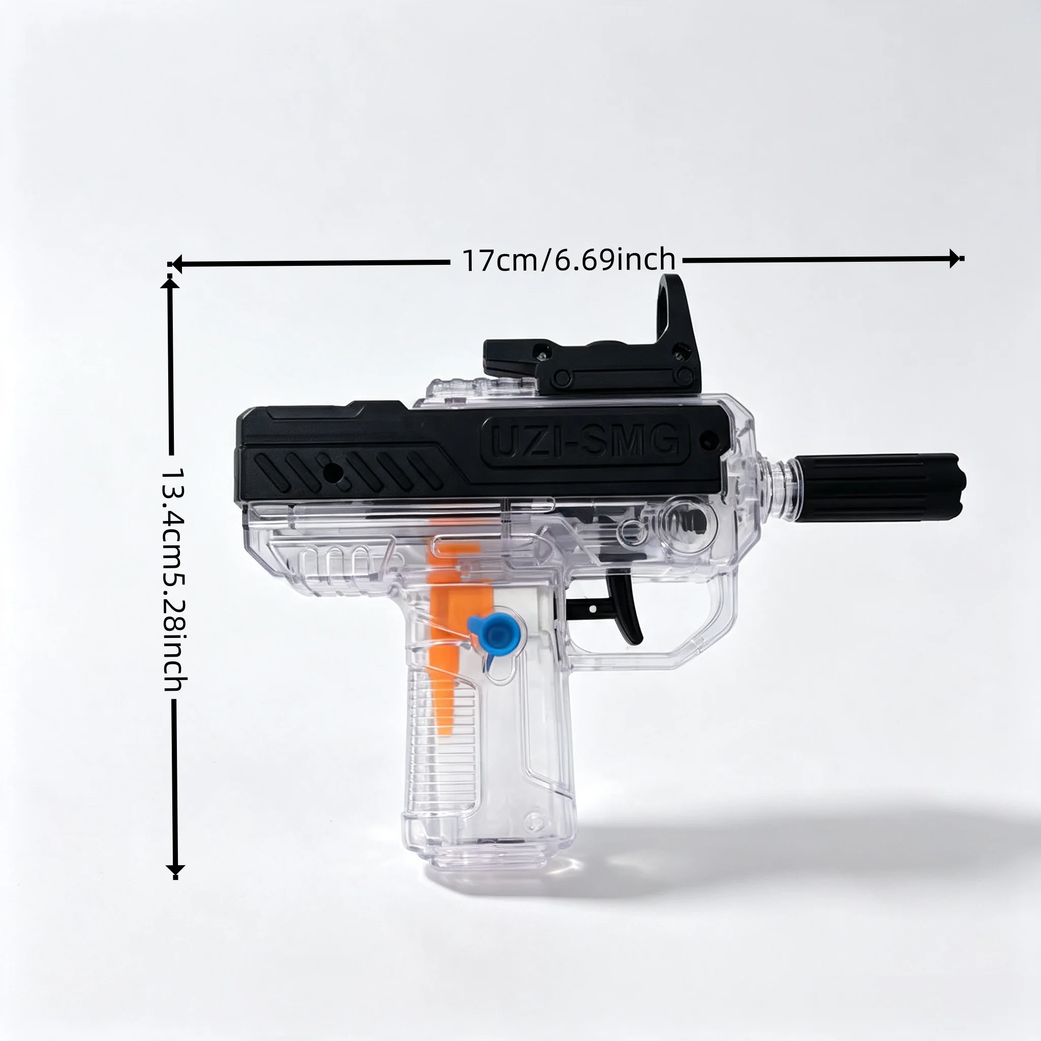 UZI Transparent Water Gun Midsummer Beach Pool Outdoor Water Fight Toy