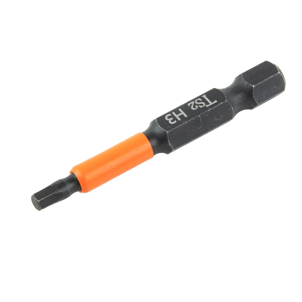 Hand Tool Screwdriver 1 4 Inch Hex 50mm 1 96Inch 50mm Length Alloy Steel Black Orange For DIY H1 5 H6 Hex Shank