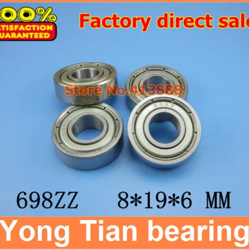 NBZH bearing(1pcs) Thin Wall Deep Groove Ball Bearing 698ZZ 698-2RS  S698ZZ S698-2RS  8*19*6 Mm