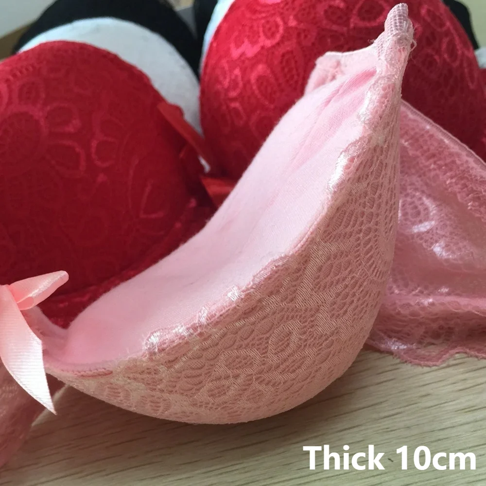 

Without Steel Ring Small Bra, Thickened Underwear Sexy bra Extra Thick 12cm Bra Side Breast Female underwear